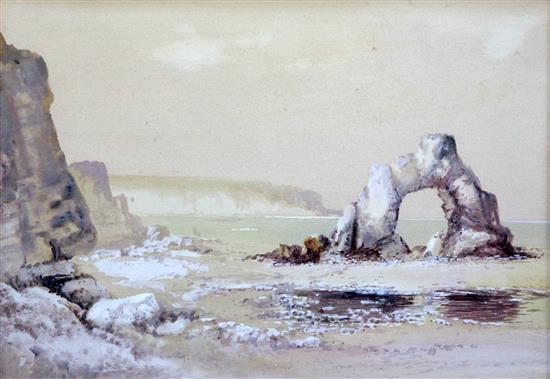 Edgar James Maybery (1887-) Coastal scenes, Ogmore by Sea, 10 x 15in.